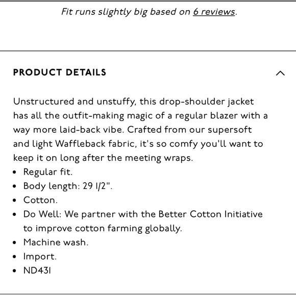 Madewell Waffleback Shaw Blazer in Windowpane, size S - Picture 4 of 6